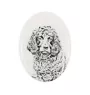 Boykin Spaniel, Swamp Poodle - commemorative plaque with a photo of a dog, tombstone with a print, personalized oval plaque from the Art-Dog brand