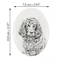 Boykin Spaniel - une plaque commémorative avec une photo de chien, une plaque funéraire avec une impression, une plaque ovale personnalisée de la marque Art-Dog
