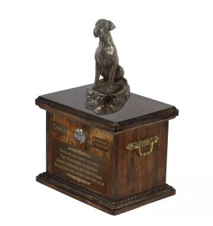 Boxer, German Boxer V - urn for dog ashes, urn with a statuette, personalized urn for dog ashes by Art-Dog brand