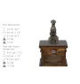 Boxer, Deutscher Boxer V - Eine Urne für die Asche eines Hundes, eine Urne mit einer Statue, eine personalisierte Hundeurne von der Marke Art-Dog.