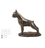 Boxer, German Boxer I - urn for dog ashes, classic urn with a statuette, elegant urn with a dog by Art-Dog brand