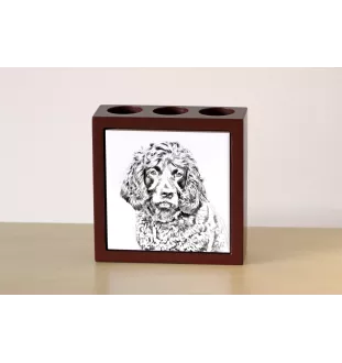 Boykin Spaniel - Stifthalter mit Hund, Schreibtischorganizer mit Aufdruck, personalisierte Schreibtischdekoration der Marke Art-Dog