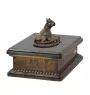 Boxer, Deutscher Boxer II urne in Hundeasche, personalisierte Urne mit Statue, Holzurne mit Hund von Art-Dog