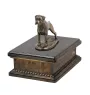 Boxer, German Boxer IV - urn for dog ashes, personalized urn with a statue, wooden urn with a dog by Art-Dog brand