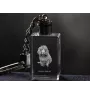 Boykin Spaniel, Swamp Poodle - Crystal key ring with dog photo, illuminated key ring, unique gift by Art-Dog brand