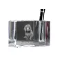 Boykin Spaniel - Stifthalter, Kristallorganizer mit Hundefoto, einzigartige Schreibtischdekoration der Marke Art-Dog