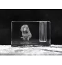 Boykin Spaniel, Swamp Poodle - Pen stand, crystal organiser with dog photo, unique desk decoration by Art-Dog brand