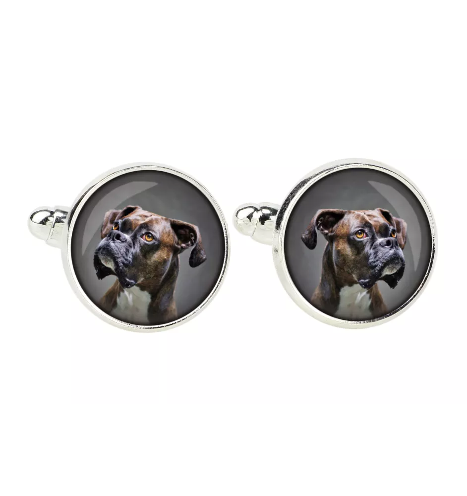 Boxer I - boutons de manchette, décoration de chemise, pendentif de chemise de la marque Art-Dog