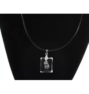 Boykin Spaniel, Swamp Poodle - Crystal dog pendant, photo necklace, unique jewellery by Art-Dog