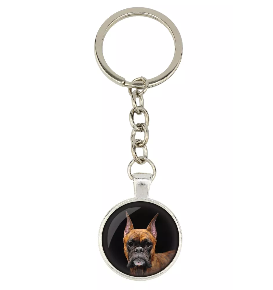 Boxer, German Boxer III - keychain with your photo, key decoration, bag pendant from Art-Dog brand