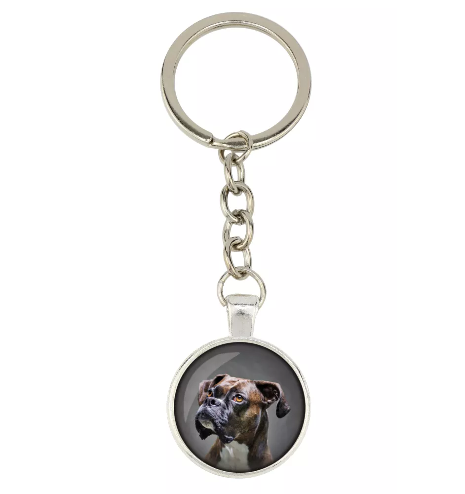 Boxer, German Boxer I - keychain with your photo, key decoration, bag pendant from Art-Dog brand