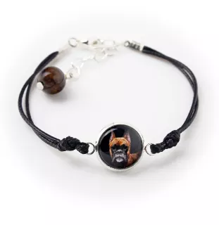 Boxer III - bracelet avec votre photo faite à la main, bijoux unique de la marque Art-Dog