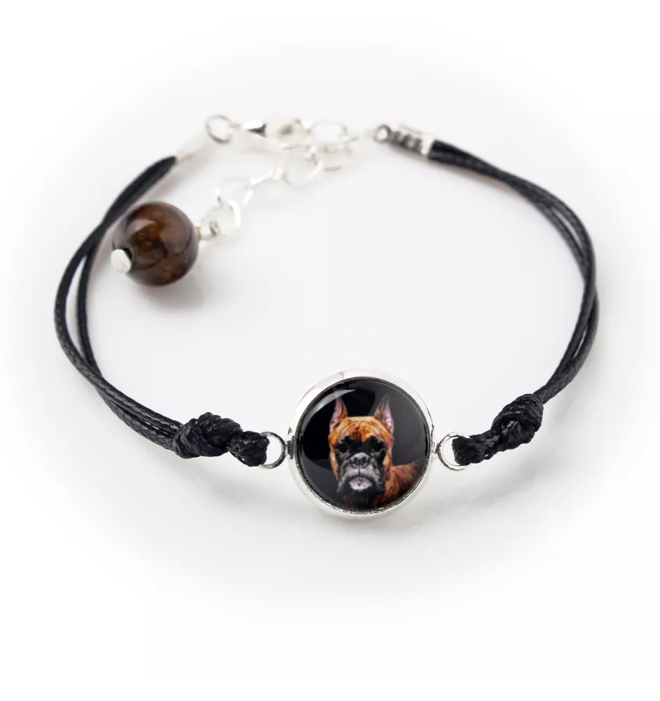 Boxer, Deutscher Boxer III - Armband mit Ihrem Foto handgefertigt, einzigartiger Schmuck der Marke Art-Dog