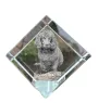 Boykin Spaniel, Swamp Poodle - crystal cube with a photo, photo of a horse in crystal, cubic paperweight from Art-Dog brand