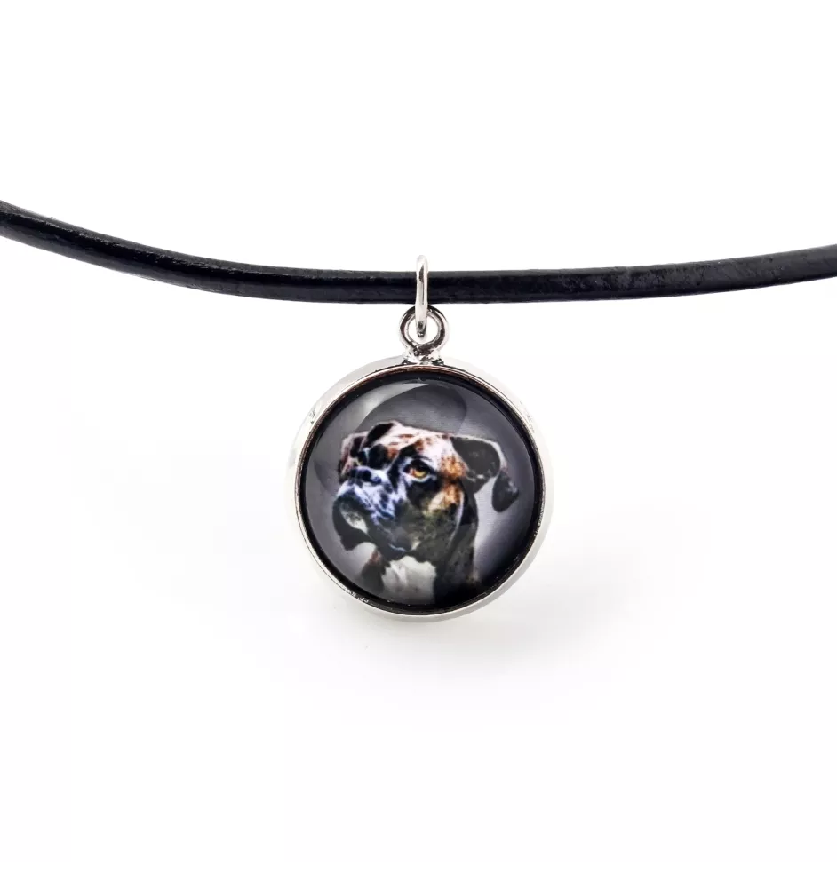 Boxer I - collier pendentif avec votre photo, fait main, bijoux de la marque Art-Dog