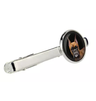 Boxer III - pince à cravate dans une boîte, cravate élégante, bijoux personnalisés de la marque Art-Dog