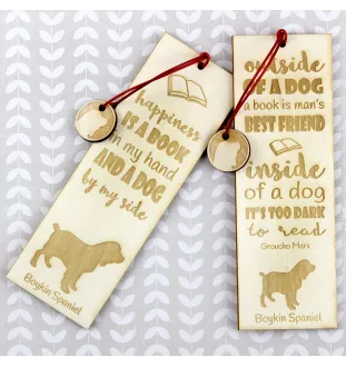 Boykin Spaniel - marque-page pour livre avec chien, marque-page personnalisé, accessoire canin pour les lecteurs de la marque Art-Dog