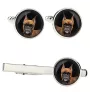 Boxer III - Boutons de manchette et cravate avec votre photo, accessoire de costume, bijoux pour hommes de la marque Art-Dog.