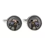 Boxer, German Boxer I - cufflinks and tie with your photo, a suit decoration, men's jewelry from the Art-Dog brand.
