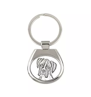 Boxer, Deutscher Boxer III - Schlüsselanhänger mit Hund, Anhänger mit Aufdruck, personalisierter Anhänger der Marke Art-Dog