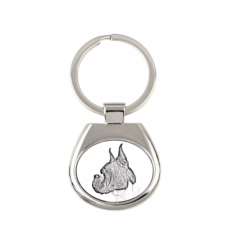 Boxer I - porte-clés avec chien, porte-clés imprimé, breloque personnalisée de la marque Art-Dog