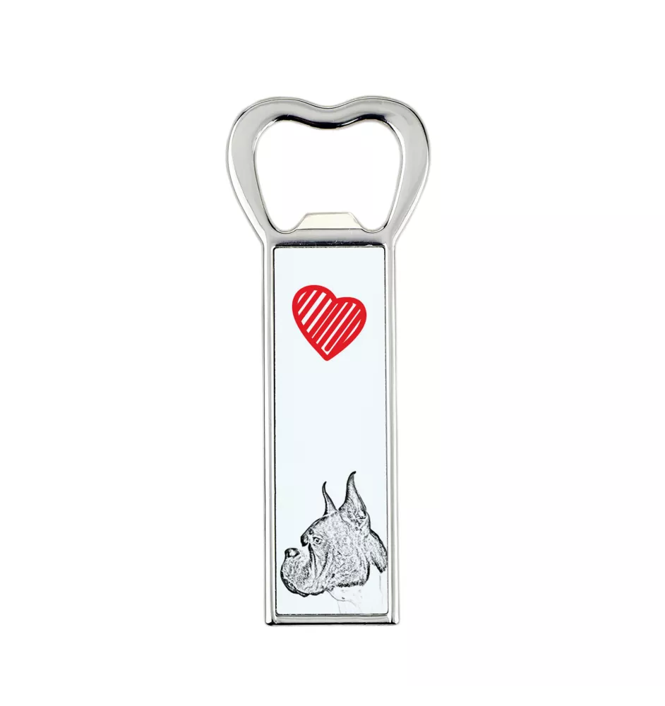 Boxer I - ouvre-bouteille avec chien, ouvre-bouteille personnalisé pour réfrigérateur, cadeau unique pour homme de la marque Art-Dog