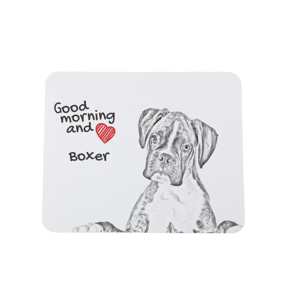 Boxer III - tapis de souris personnalisé avec impression, tapis de souris personnalisé avec chien, accessoire unique pour employé de bureau de la marque Art-Dog