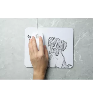 Bokser podkładka pod mysz z psem Art-Dog