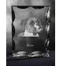 Boxer, Deutscher Boxer I - Kristall mit einem Hundebild, Glasstatuette mit einem Bild, einzigartiger Bilderrahmen der Marke Art-Dog