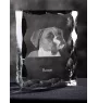 Boxer I - cristal avec photo de chien, statuette en verre avec photo, cadre exceptionnel avec photo de la marque Art-Dog