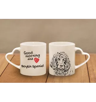 Boykin Spaniel - tasse avec chien, une tasse adorable avec une anse en forme de cœur, un cadeau universel de la marque Art-Dog