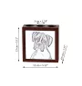 Boxer, Deutscher Boxer III - Stifthalter mit Hund, Schreibtischorganizer mit Aufdruck, personalisierte Schreibtischdekoration der Marke Art-Dog