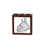 Boxer, Deutscher Boxer I - Stifthalter mit Hund, Schreibtischorganizer mit Aufdruck, personalisierte Schreibtischdekoration der Marke Art-Dog