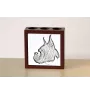 Boxer I - porte-stylo avec chien, organiseur de bureau avec impression, décoration de bureau personnalisée de la marque Art-Dog