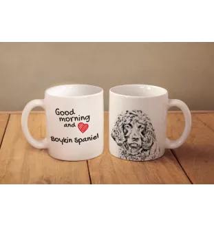 Boykin Spaniel, Swamp Poodle - cup with a dog, cup with a photo, personalized gift from the Art-Dog brand