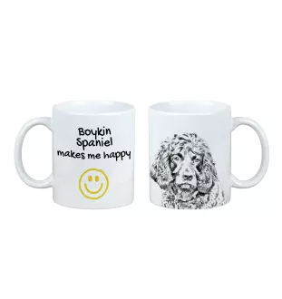 Boykin Spaniel, Swamp Poodle - cup with a dog, cheerful cup for a dog lover, personalized gift from the Art-Dog brand