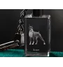 Boxer, German Boxer III - Crystal key ring with dog photo, illuminated key ring, unique gift by Art-Dog brand