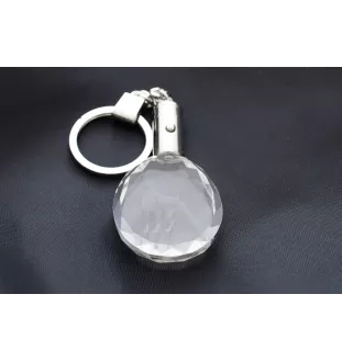 Boxer III - pendentif avec une photo de chien, porte-clés en cristal dans une boîte cadeau, un cadeau unique par Art-Dog