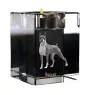 Boxer, German Boxer III - Candle holder with dog photo, crystal tealight holder, personalised gift by Art-Dog brand