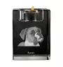 Boxer, Deutscher Boxer I - Kerzenhalter mit Hundefoto, Teelichthalter aus Kristall, personalisiertes Geschenk der Marke Art-Dog