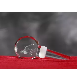 Boxer, German Boxer III - Crystal bottle stopper, unique wine stopper with photo, personalised gift for sommelier by Art-Dog brand