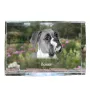Boxer, Deutscher Boxer III - Kristall mit einem Hundebild, Bild im Glas, moderne Ausstellung des Art-Dog-Bildes.