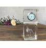 Boxer III - montre en cristal avec photo, photo de chien dans un cristal, horloge de bureau personnalisée de la marque Art-Dog