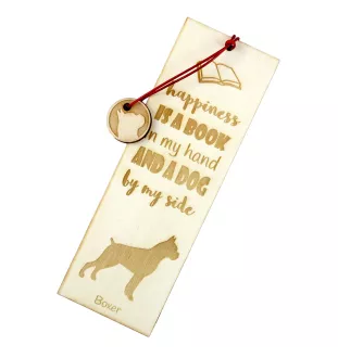 Boxer I - marque-page pour livre avec chien, marque-page personnalisé, accessoire canin pour les lecteurs de la marque Art-Dog