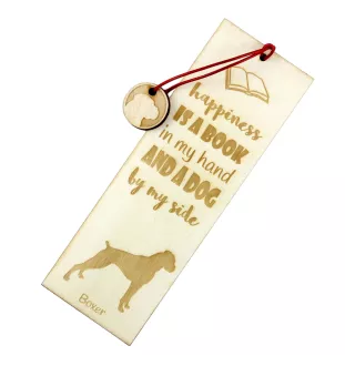 Boxer, Deutscher Boxer II - Lesezeichen mit Hund, personalisiertes Lesezeichen, Hundeaccessoire für Leser der Marke Art-Dog