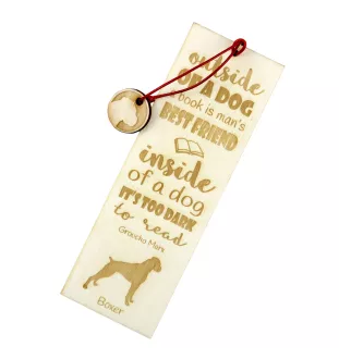 Boxer, German Boxer II - dog bookmark, personalized bookmark, gift for bookworm from Art-Dog brand