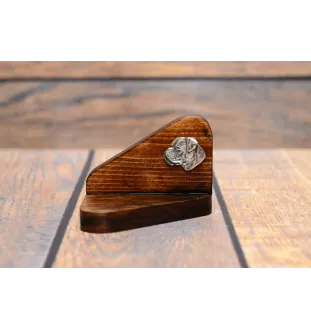 Boxer, Deutscher Boxer III - Holzkerzenhalter mit Hund, Teelichthalter, Gedenkstätte für den Hund der Marke Art-Dog