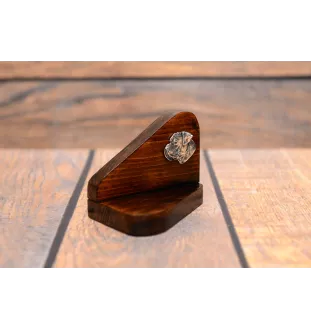 Boxer, Deutscher Boxer III - Holzkerzenhalter mit Hund, Teelichthalter, Gedenkstätte für den Hund der Marke Art-Dog