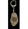 Briard, Berger de Brie I - Silver-plated key ring with dog, handbag decoration, backpack pendant by Art-Dog brand
