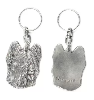 Berger de Brie, Briard - Pendentif chien argenté, décoration de sac à main, pendentif sac à dos par la marque Art-Dog